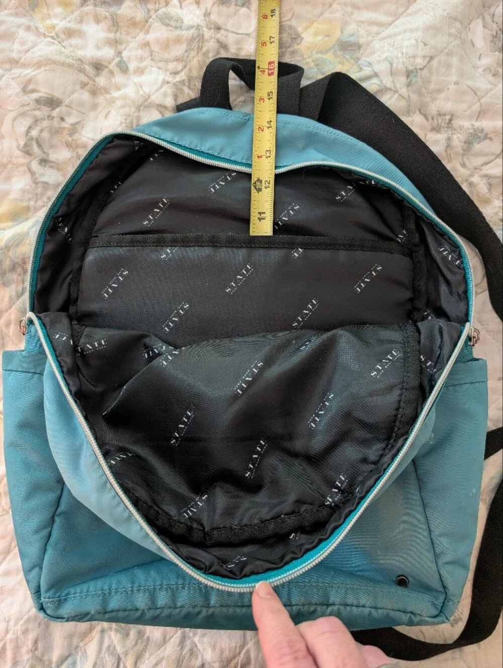Teal Nylon Kids Backpack